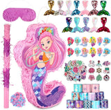 90 Pieces Mermaid Party Favors Includes Piñata Bundle 16 x 12 x 3