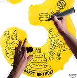 KatchOn, Big, Yellow 3 Balloon Number - 40 Inch | Yellow Three