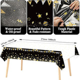 50th Birthday Party Supplies Serves 24 Black and Gold 50 Years Old