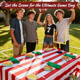100 Pcs Football Party Favors & Supplies Paper Food Tray 2lb