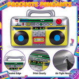 meekoo 5 Pcs Inflatable Radio Boombox Party Decorations, 16.5 Inches