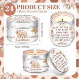 MTLEE 24 Pcs Boho Baby Shower Party Favors Candles Lavender Scented