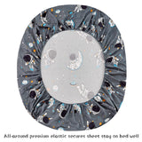 JSD Grey Astronaut Kids Sheet Set Twin Size, 3 Piece Boys Space