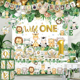 Wild Birthday Decorations Safari Birthday Decorations 239Pcs Wild