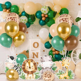 12 Sets Baby Shower Jungle Animals Balloon Stand Kit Safari Baby