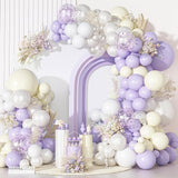 Ouddy Party Pastel Purple White Balloons Garland Arch Kit, Different
