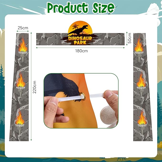 Dinosaur Birthday Party Decorations Supplies Dino Park Door Porch