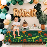 3 Pieces Dinosaur Birthday Decorations Party Tablecloth Dinosaur