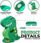 Dinosaur Pinata Bundle with a Blindfold and Bat 17x13x4 Inches