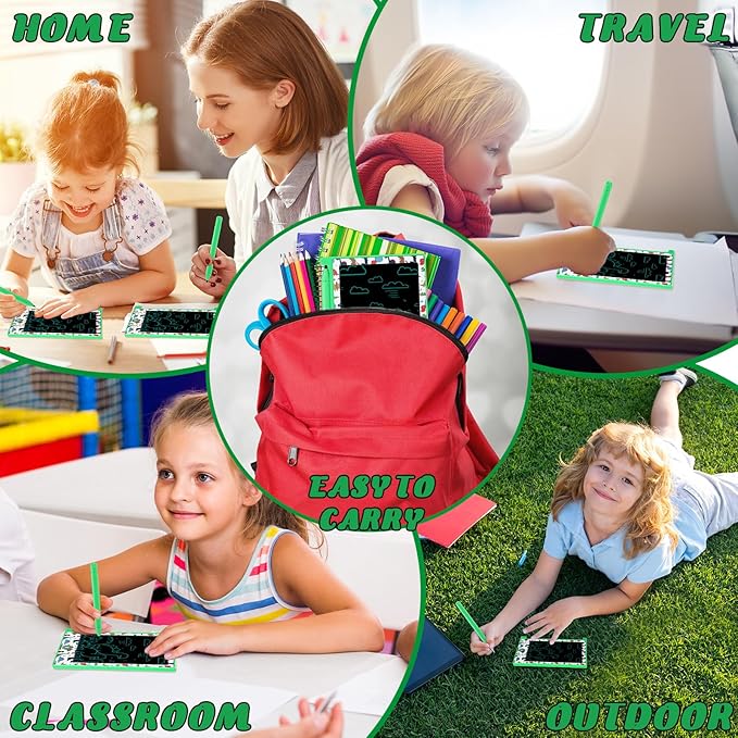 12 Pack Dinosaur Party Favors Mini LCD Writing Tablet for Kids 4.6