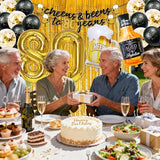 80th Birthday Decorations Cheers to 80 Years Party Decorations for