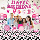 131 PCS Cowgirl Birthday Party Decorations Disco Cowgirl Party