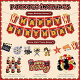 Movie Theme Birthday Party Decoration Happy Birthday Banner Movie