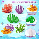 5 Pcs Large Under The Sea Stand Decoration 16.5 to 26.4 inch Corals