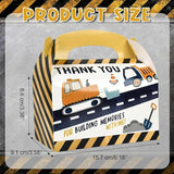 DjinnGlory 36 Pack Cute Construction Party Favor Treat Boxes Small