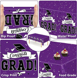 QZYL 2 Pcs Graduation Tablecloth, 108" X 54" Plastic Graduation