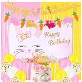 30 Pcs Easter Bunny Happy Birthday Decorations Set Include Rabbit