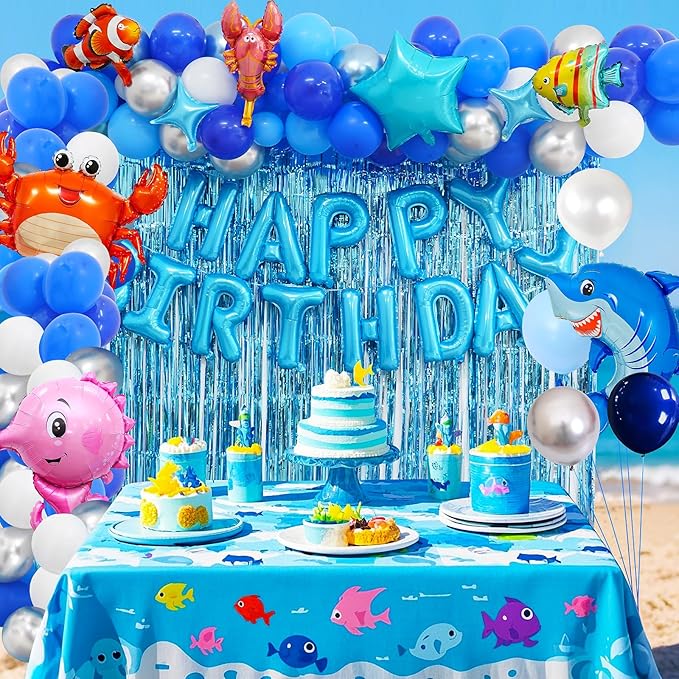 Under the Sea Birthday Party Decorations Supplies for Kids Ocean