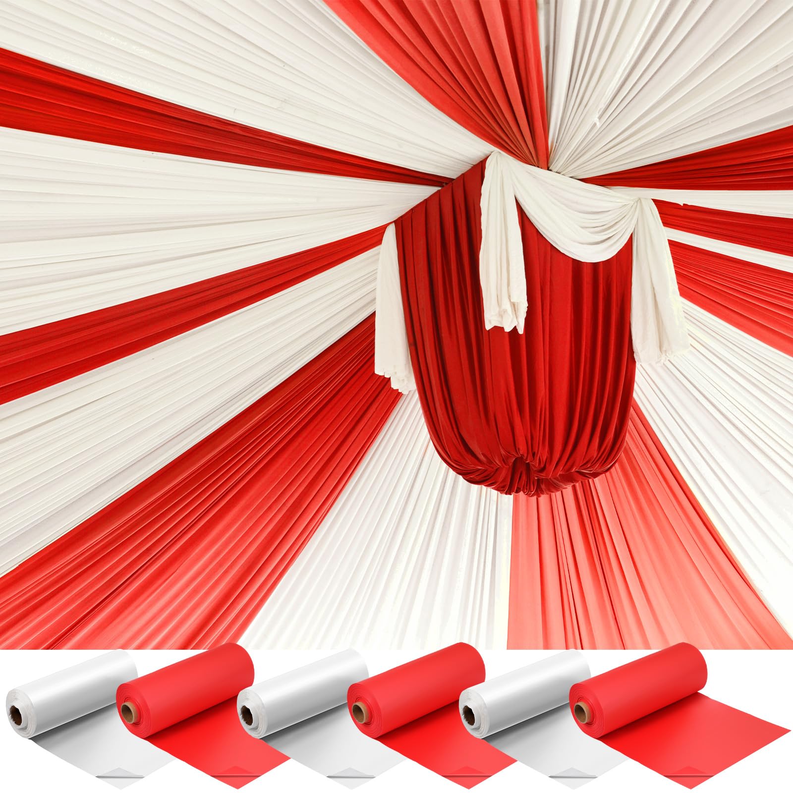 Moukeren 40'' x 100'' Circus Tablecloth Roll Carnival Tent Party Table