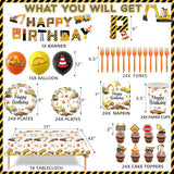 Construction Birthday Party Supplies for 24 Guests Decorations