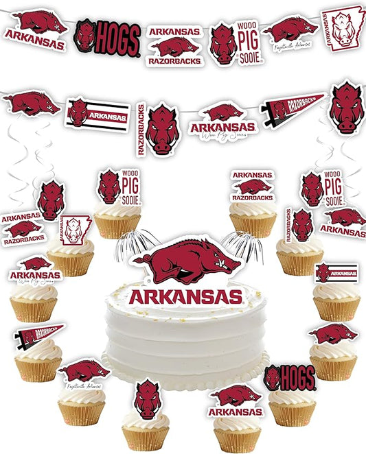 University of Arkansas Party Supplies for Football, Birthday Gift,
