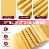 Breling 8 Pack Burgundy and Gold Disposable Plastic Tablecloths and