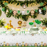 403 Pcs Wild One Birthday Decorations for 50 Jungle Safari Animal