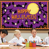 Happy Halloween Bulletin Board for Classroom Decoration Bat Pumpkin