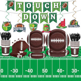 184pcs Football Party Supplies Decorations Set Serves 25 Includes