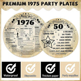 96Pcs 50th Birthday Party Plates and Napkins 50th Birthday Party