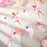 Trandraft 2 Pcs Ballerina Dancer Banner Ballet Dancing Hanging Garland