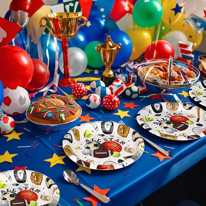 All Star Sports Party Supplies Serves 20 Sports Birthday Party