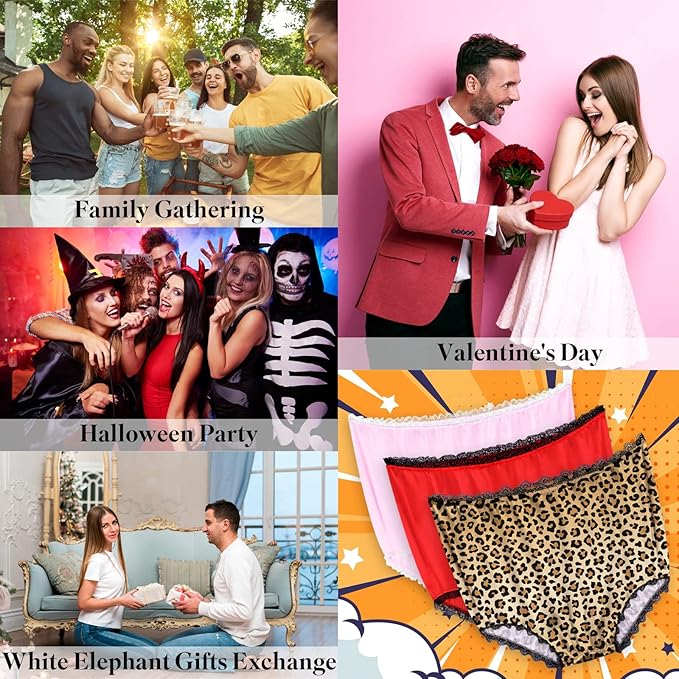 FreeNFond Granny Panties Funny Gag Gifts for Adult Women Men Wedding #