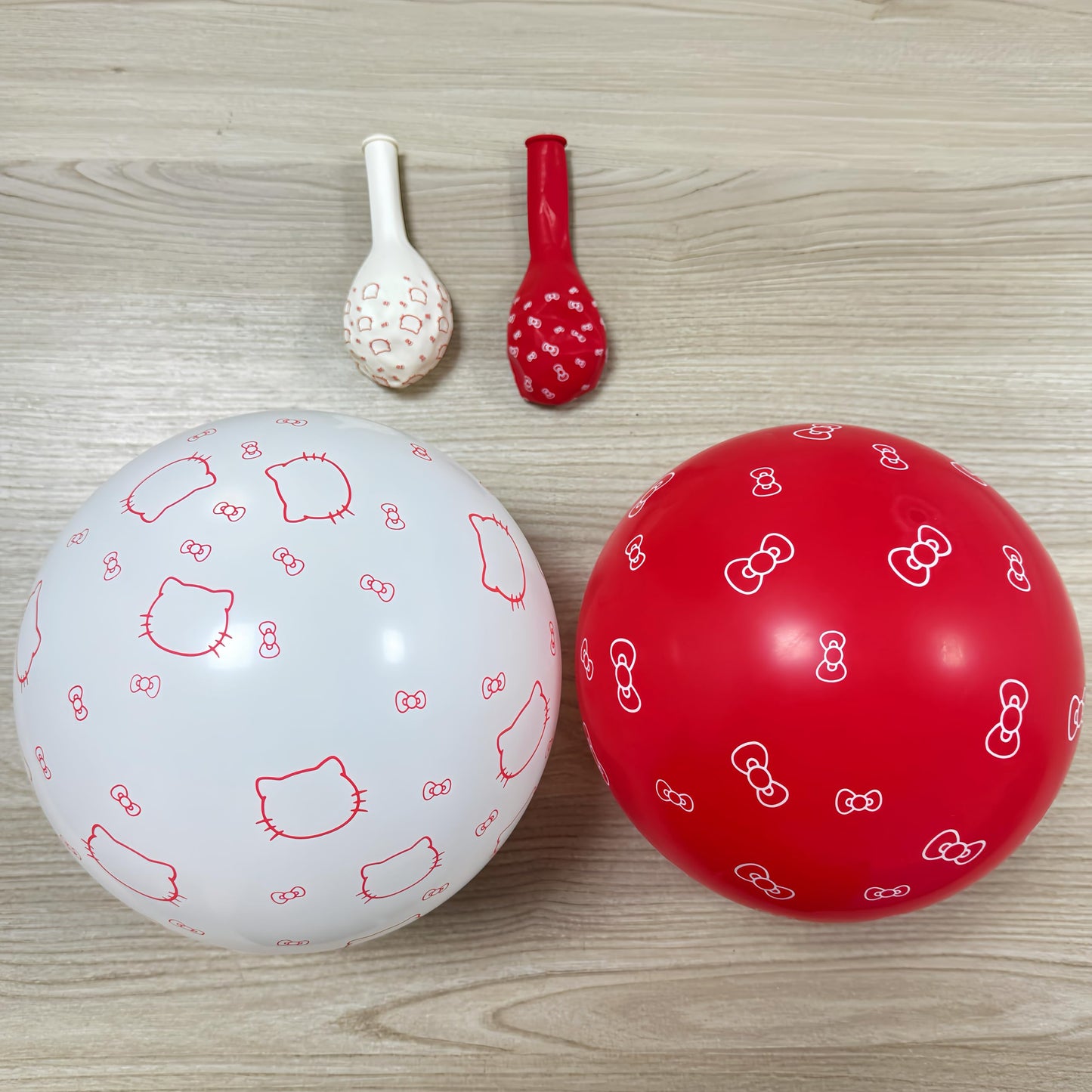 22 PCS Cat Kitty Balloons/Bow Balloons for Girls Kitty Theme