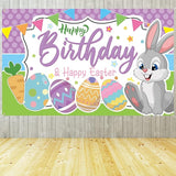 Easter Birthday Decorations Happy Birthday & Happy Easter Banner