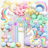 Unicorn Birthday Decorations for Girls Pastel Balloon Arch Kit Huge