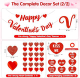 Valentines Day Decorations Set with Happy Valentine's Day Banner