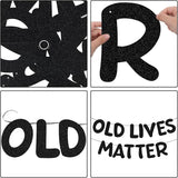 Pre Strung Old Lives Matter Banner 9.84 ft Funny Birthday Glitter