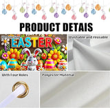 Easter Banner Polyester 43x70.86 Inches Banner Easter for Outdoor