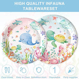 120PCS Under the Sea Party Supplies for Ocean Theme Baby Shower