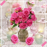 8 Bundles Artificial Peonies Flowers Boho Faux Flowers Arrangements #5