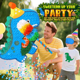 24 Large Dinosaur Pinata Bundle with a Blindfold Bat and Rope Dino