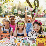 110 Pcs Jungle Safari Party Favors Animal Theme Party Surprised kit