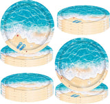 Ocean Waves Plates Summer Beach Birthday Supplies 48 Piece Pool