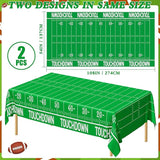 QZYL Football Party Decorations - 2PCS Touchdown Tablecloths,
