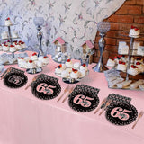 96 Pcs 65th Birthday Plates and Napkins Party Supplies Happy 65th
