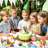 Safari Party Favors 24Pcs Jungle Animals Mini Bubble Wands for Kids