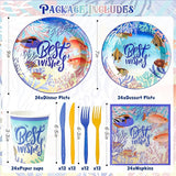 144Pcs Under the Sea Animal Birthday Party Supplies