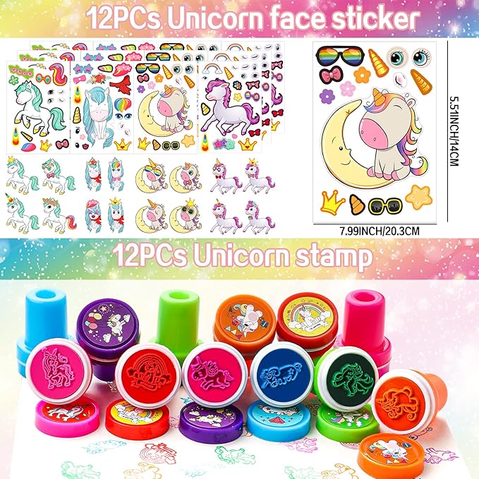 220Pcs Unicorn party favors for kids Unicorns Theme Birthday party