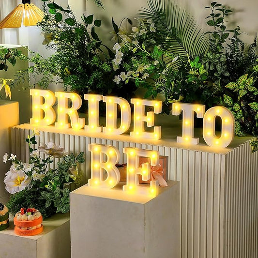 9 Pcs Bachelorette Party Decorations Bride to Be Lights up Sign